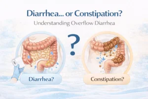graphic comparing diarrhea and constipation